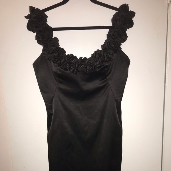 Maggy London for Melanie Lyne ruffled evening dress SIZE 12 - Picture 2 of 4
